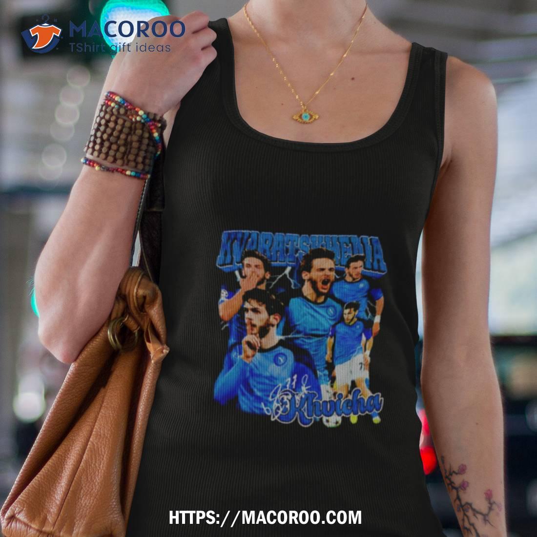Khvicha Kvaratskhelia Napoli Football Soccer Shirt Khvicha Kvaratskhelia Napoli Football Soccer Shirt