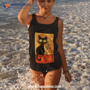 kuro neko trigun cat shirt tank top