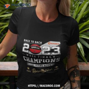 las vegas aces back to back 2022 2023 wnba finals champions t shirt tshirt 3