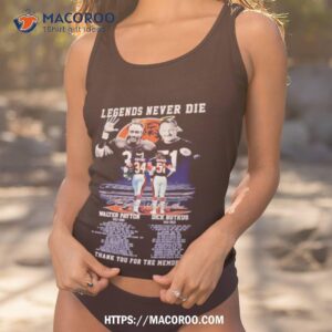 legends never die 34 walter payton and 51 dick butkus thank you for the memories shirt tank top 1