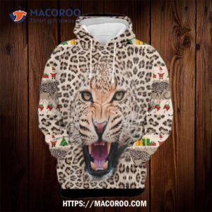 leopard gosblue unisex 3d graphic hoodies sublimation christmas printed for xmas funny 0