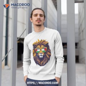 lion glasses i support stand with free palestine flag 2023 shirt sweatshirt 1