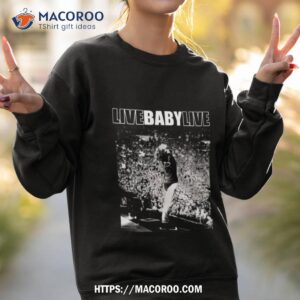 live baby live halftone graphic shirt sweatshirt 2