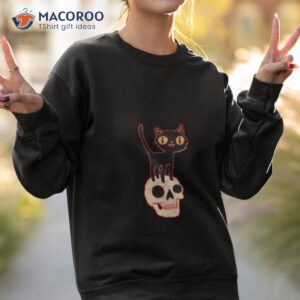 look what the halloween cat dragged in shirt sweatshirt 2