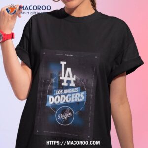 los angeles dodgers city skyline stacked shirt tshirt 1