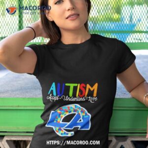 los angeles rams nfl autism awareness accept understand love shirt tshirt 1
