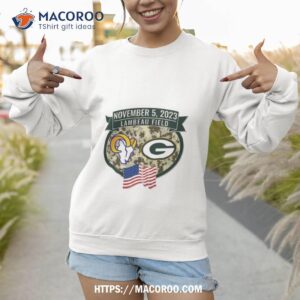 Los Angeles Rams Vs Green Bay Packers Lambeau Field November 5 2023 Shirt 2 los angeles rams vs green bay packers lambeau field november 5 2023 shirt sweatshirt