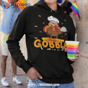 Lunch Lady Gobble Squad Funny Thanksgiving Turkey Shirt