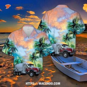 Mack Gu813 Mixer Truck Hawaiian Shirt