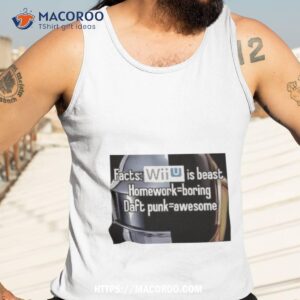 Maddy Fyridk Facts Wii Is Best Homework Boring Daft Punk Shirt 3 maddy fyridk facts wii is best homework boring daft punk shirt tank top 3