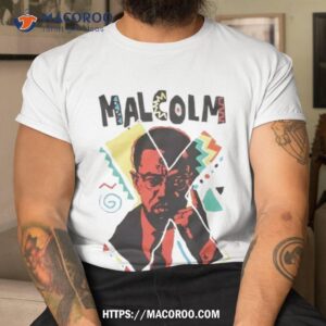 malcolm x art drawing shirt tshirt
