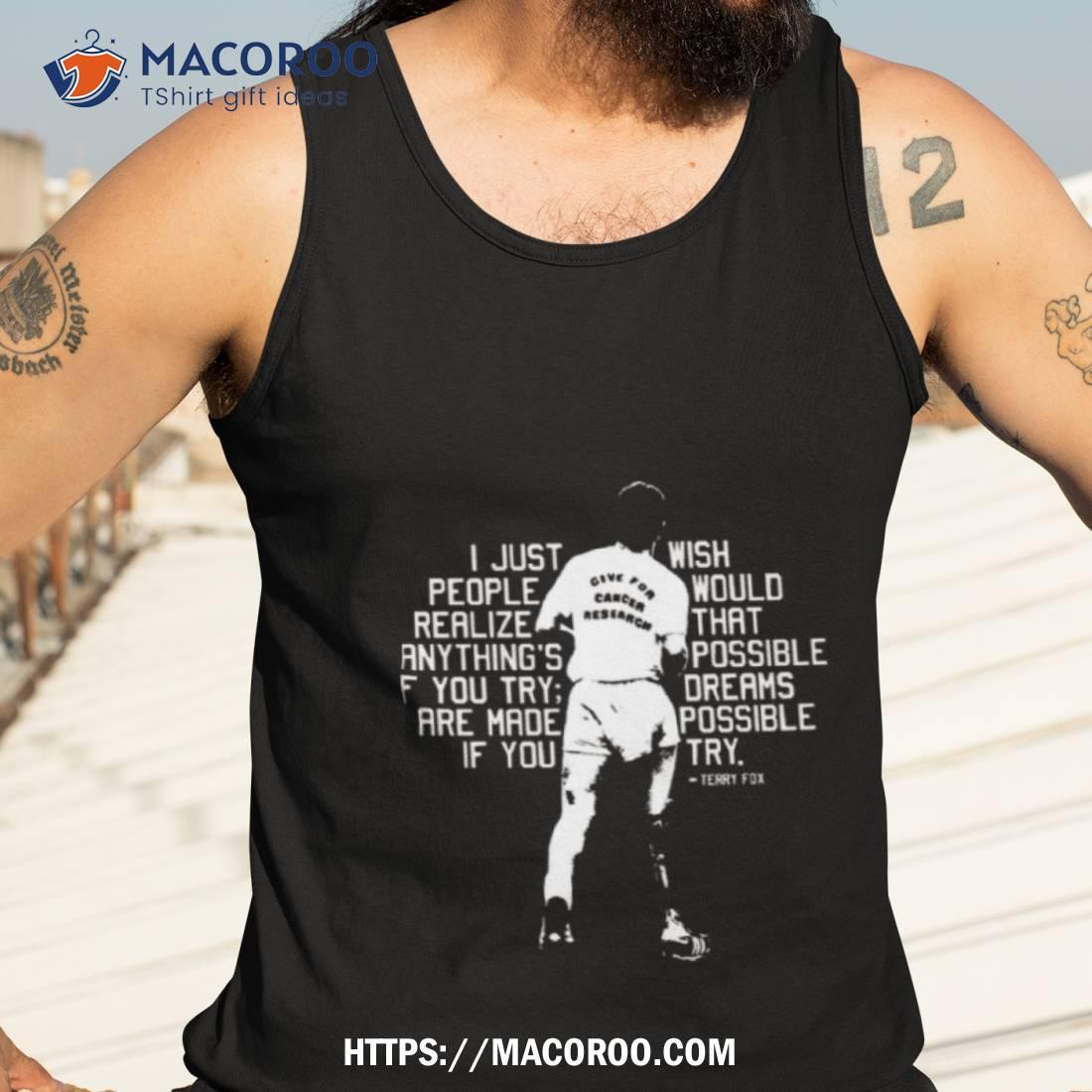 Maple Leaf Terry Fox Quote Shirt Maple Leaf Terry Fox Quote Shirt