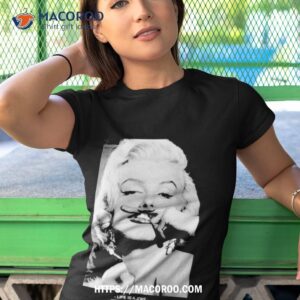 marilyn monroe mustache life is a joke shirt tshirt 1