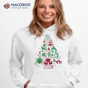 marvel christmas tree avengers shirt hoodie 1