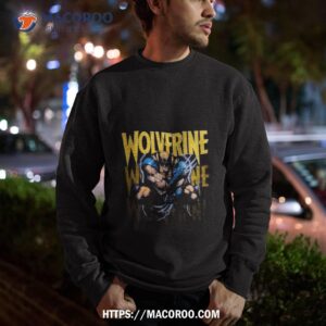 marvel x men wolverine lightning t shirt sweatshirt