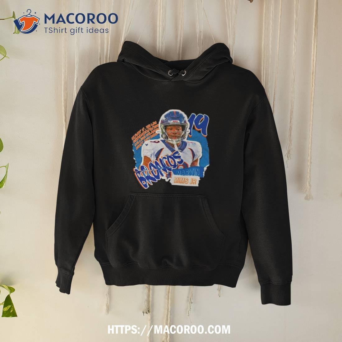 Marvin Mims Jr Football Paper Poster Broncos Shirt Marvin Mims Jr Football Paper Poster Broncos Shirt