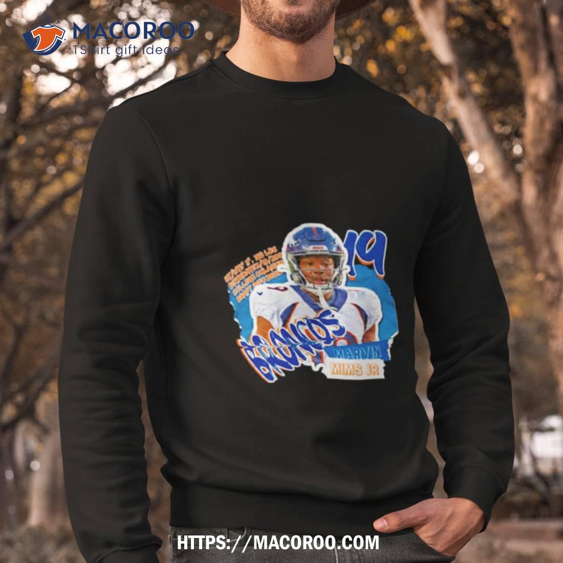 Marvin Mims Jr Football Paper Poster Broncos Shirt Marvin Mims Jr Football Paper Poster Broncos Shirt