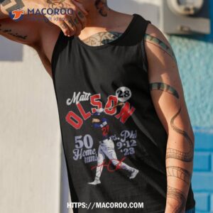 Matt Olson Atlanta 50 Homers Baseball Shirt