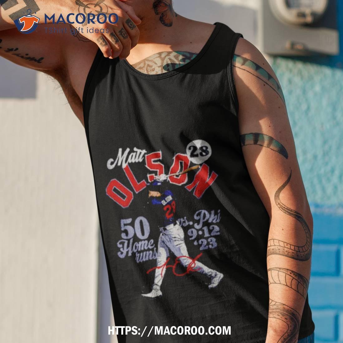 Matt Olson Atlanta 50 Homers Baseball Shirt - Reallgraphics