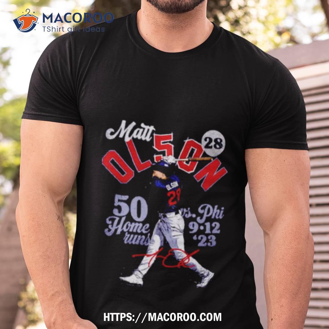 Matt Olson Atlanta 50 Homers Baseball Shirt