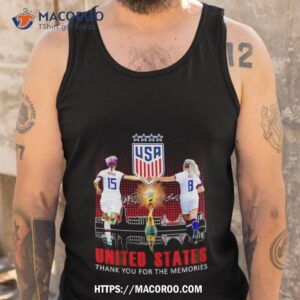 megan rapinoe and julie ertz united state thank you for the memories shirt tank top