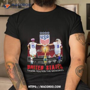 Megan Rapinoe And Julie Ertz United State Thank You For The Memories Shirt
