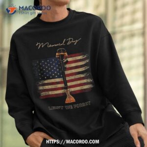 memorial day lest we forget usa flag veteran shirt sweatshirt