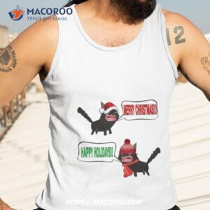 merry christmas happy holidays shirt tank top 3