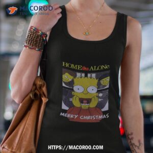 merry christmas home alone bart the simpsons shirt tank top 4