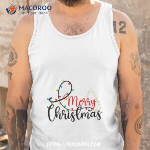 merry christmas tree christmas holiday shirt tank top
