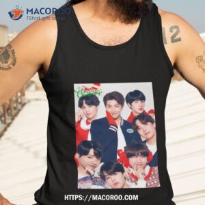 Merry Christmas With Bts Shirt 3 merry christmas with bts shirt tank top 3