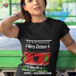 merry christmas ya filthy animals shirt tshirt 1