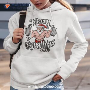 Merry Squatmas Santa Funny Gym Lifting Workout Shirt
