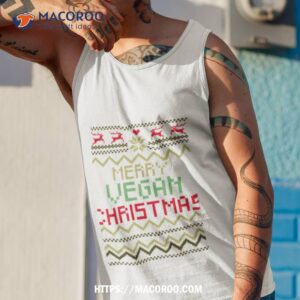 merry vegan christmas vegan shirt tank top 1