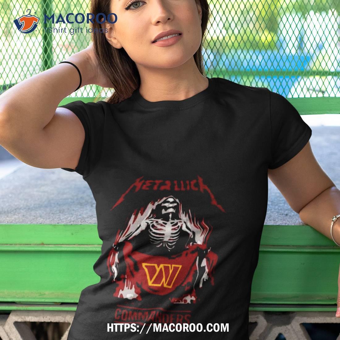 Metallica Collab Washington Commanders T-shirt