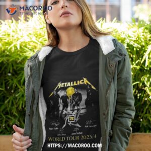 Metallica Since 1981 World Tour 2023 24 Signatures Shirt