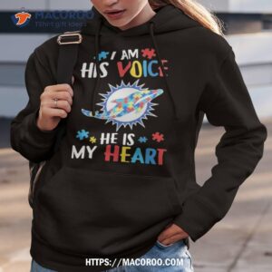 miami dolphins autism awareness i am his voice he is my heart 2023 shirt hoodie 3