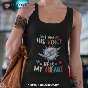 miami dolphins autism awareness i am his voice he is my heart 2023 shirt tank top 4