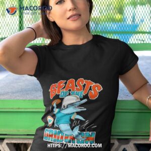 miami dolphins monsters of the gridiron halloween shirt tshirt 1