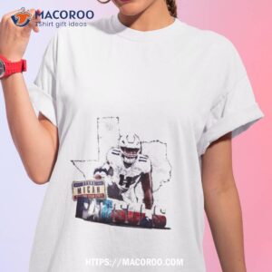 Micah Parsons Dallas Flag Signature T Shirt