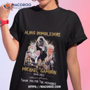 michael gambon albus dumbledore 1940 2023 harry potter memories signature t shirt tshirt 1