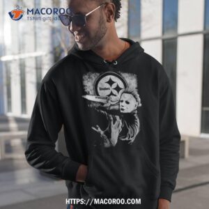 Michael Jason Myers Friday The 13th Pittsburgh Steelers Halloween 2023 T Shirt 1 michael jason myers friday the 13th pittsburgh steelers halloween 2023 t shirt hoodie 1