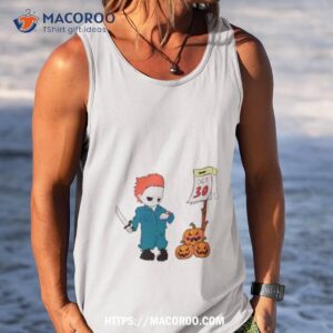 michael myers halloween pumpkin shirt tank top