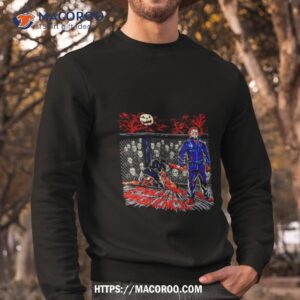 michael myers written in blood halloween shirt sweatshirt