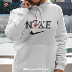 Mickey Mouse Cartoon Nike Logo Christmas Shirt