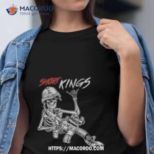 military soldier skeleton short kings shirt tshirt