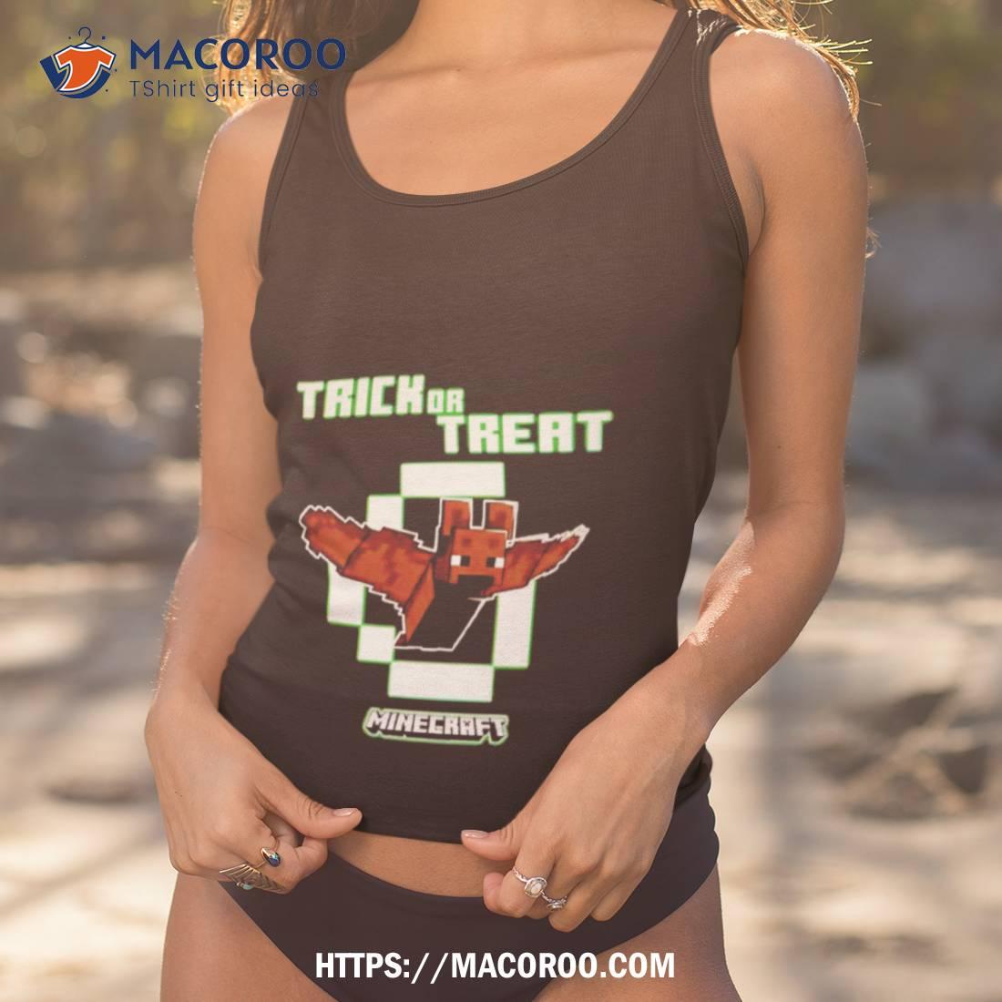 Minecraft Bat Trick Or Treat Glow In The Dark Shirt Minecraft Bat Trick Or Treat Glow In The Dark Shirt