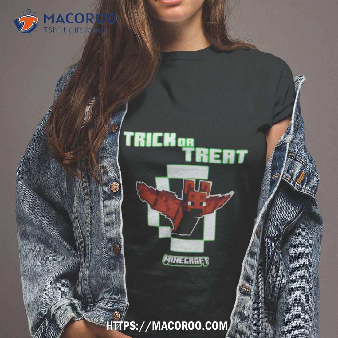 Minecraft Bat Trick Or Treat Glow In The Dark Shirt Minecraft Bat Trick Or Treat Glow In The Dark Shirt