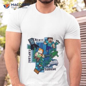 Minecraft Create Explore Survive Shirt