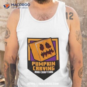 minecraft pumpkin carving and crafting shirt tank top